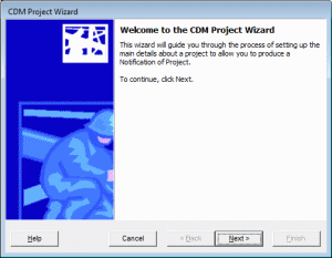 ToolKit CS&trade; - CDM Project Wizard