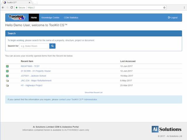 Enterprise Web Interface Enterprise Web Home