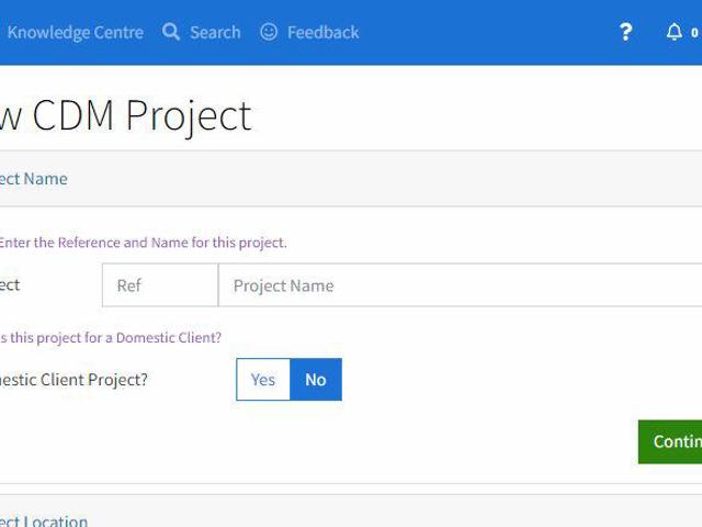 Creation of New Projects New CDM Project (Cloud)