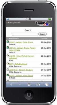 ToolKit CS Mobile Web Application
