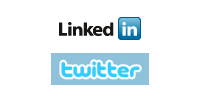 Linked In / Twitter logos